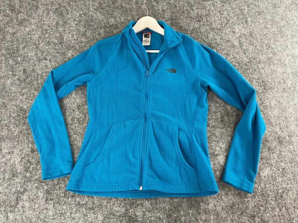 THE NORTH FACE Sweater Women Medium Blue Fleece Full Zip Jacket Lightweight N54
